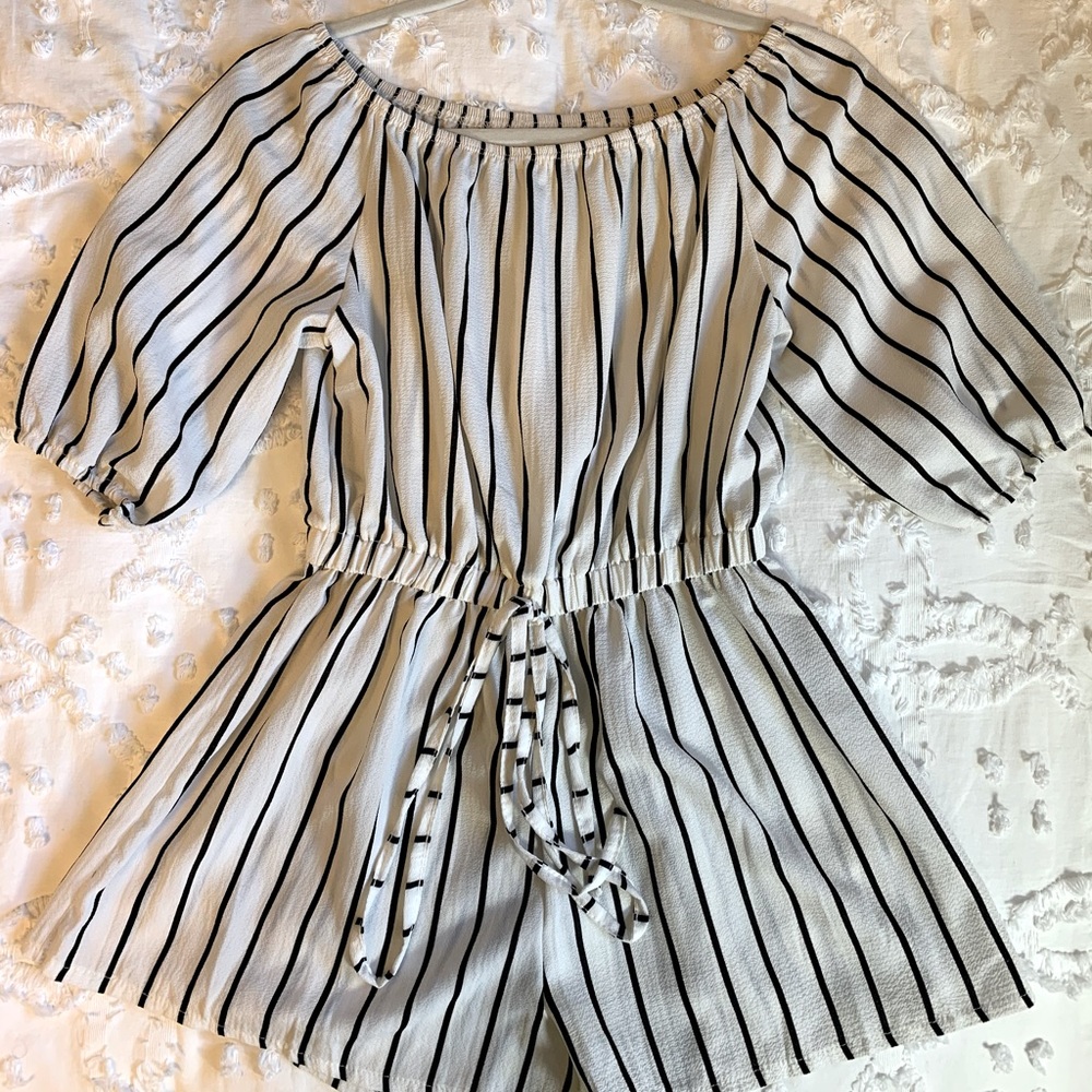 Striped romper